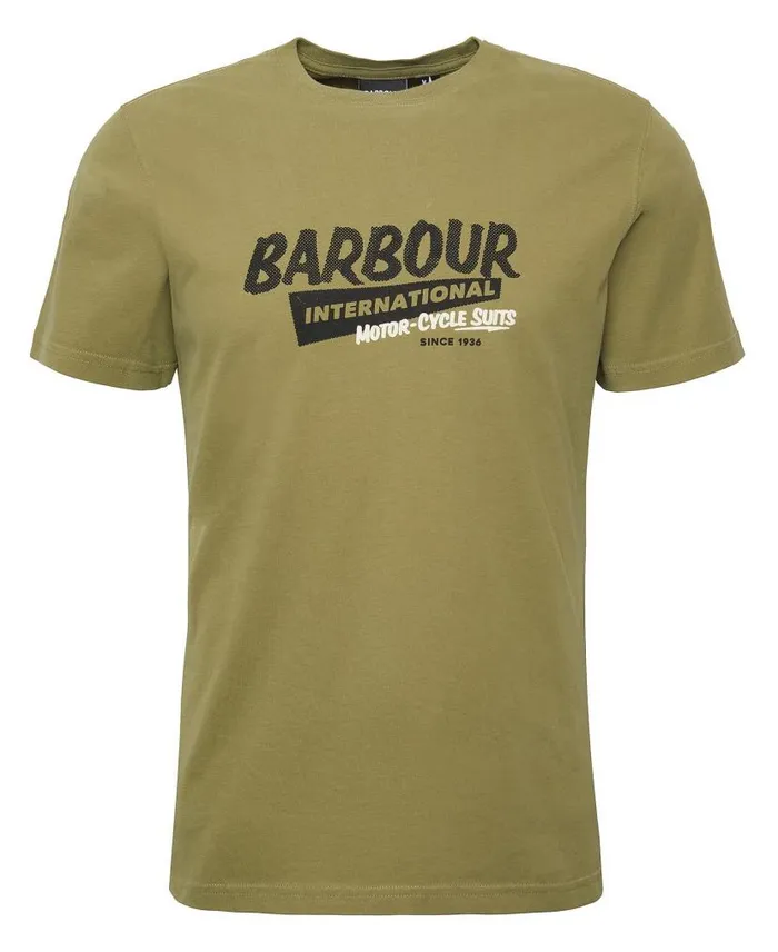 Electric Graphic TShirt Olive Branch Men Barbour TShirts