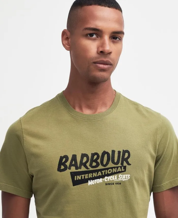 Electric Graphic TShirt Olive Branch Men Barbour TShirts