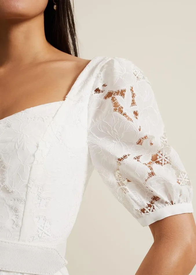 Elyse Lace Tiered Wedding Dress Ivory Women Phase Eight Dresses