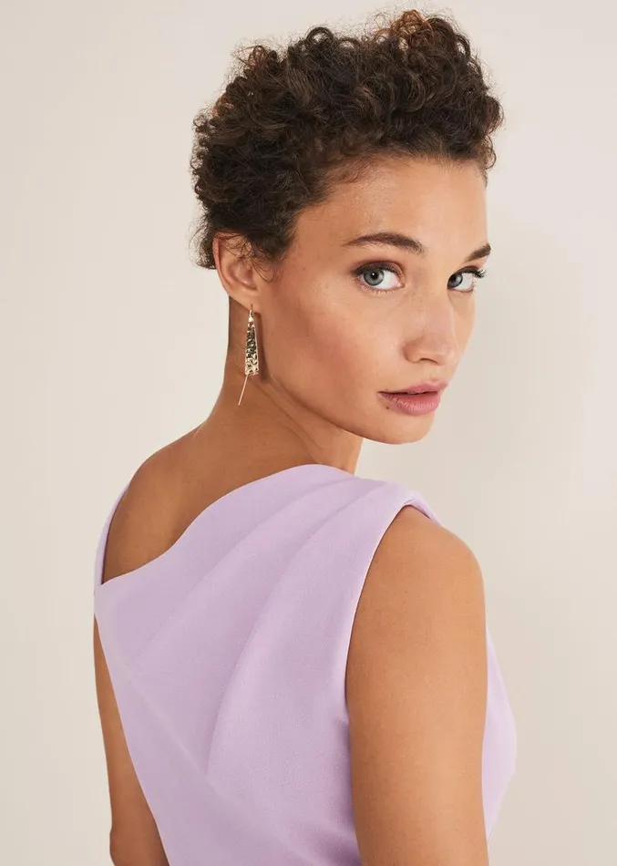 Emmie Asymmetric Hem Dress Crocus Women Phase Eight Dresses