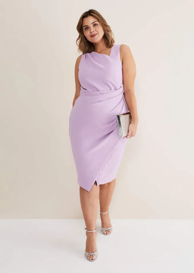 Emmie Asymmetric Hem Dress Crocus Women Phase Eight Dresses