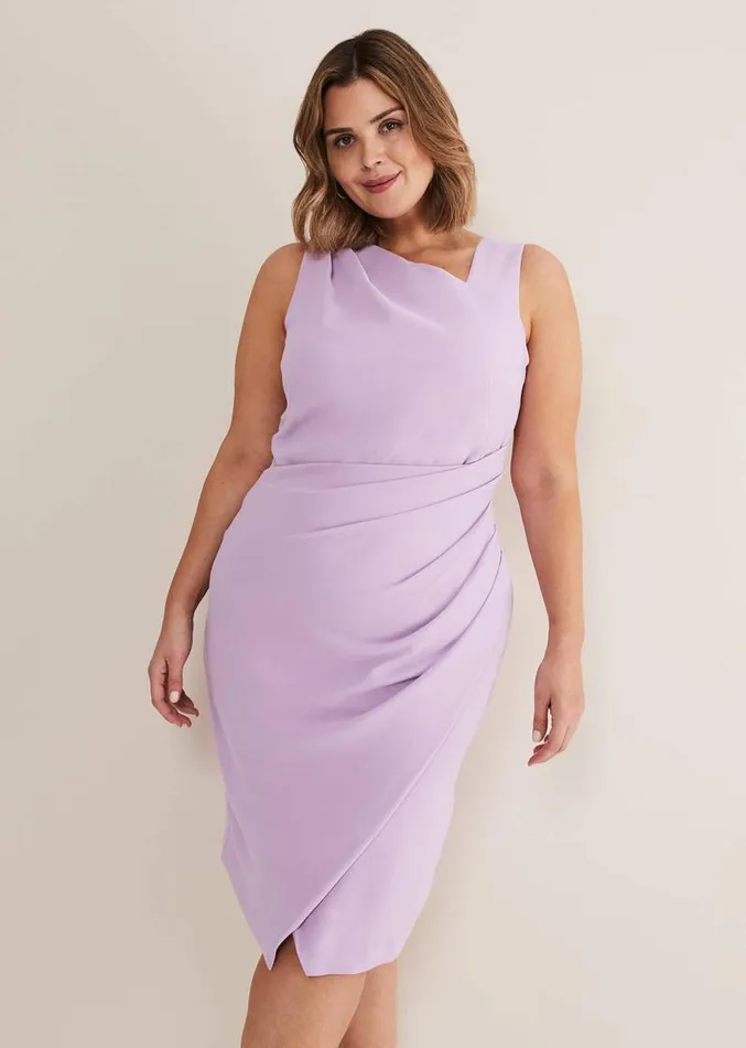 Emmie Asymmetric Hem Dress Crocus Women Phase Eight Dresses