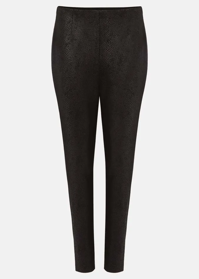 Erica Snake Skin Leggings Black Women Phase Eight Trousers
