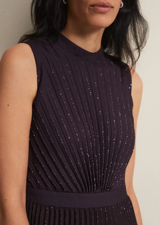 Estella Dark Purple Ombre Midaxi Dress Purple Women Phase Eight Dresses