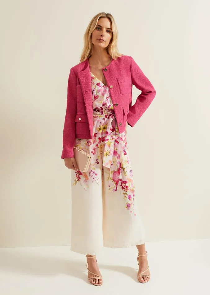 Ethel Floral Wide Leg Jumpsuit Multicoloured Women Phase Eight Jumpsuits