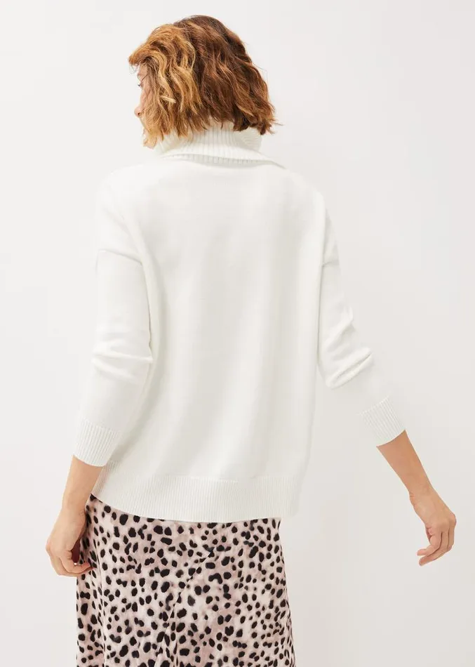 Etty Chunky Knit Jumper Winter White Women Phase Eight Knitwear