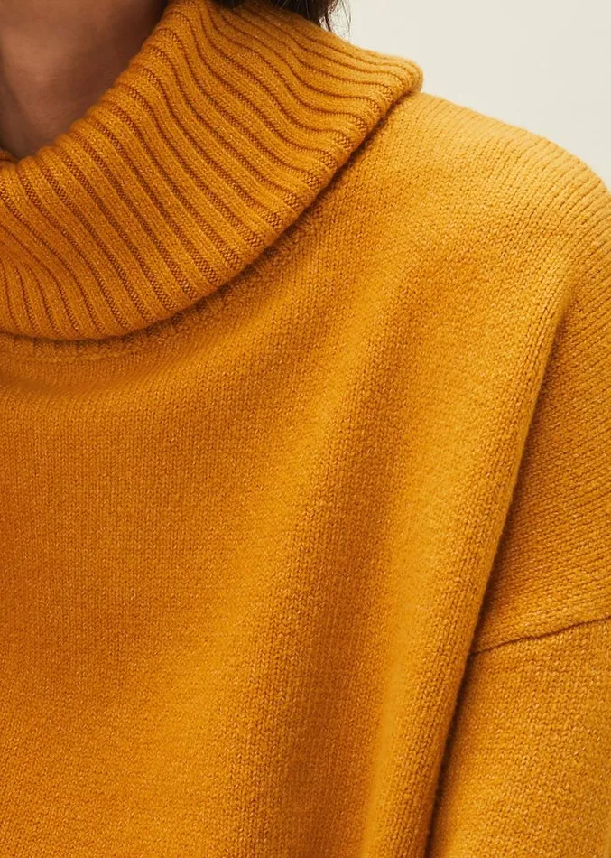 Eva Roll Neck Jumper Ochre Women Phase Eight Knitwear