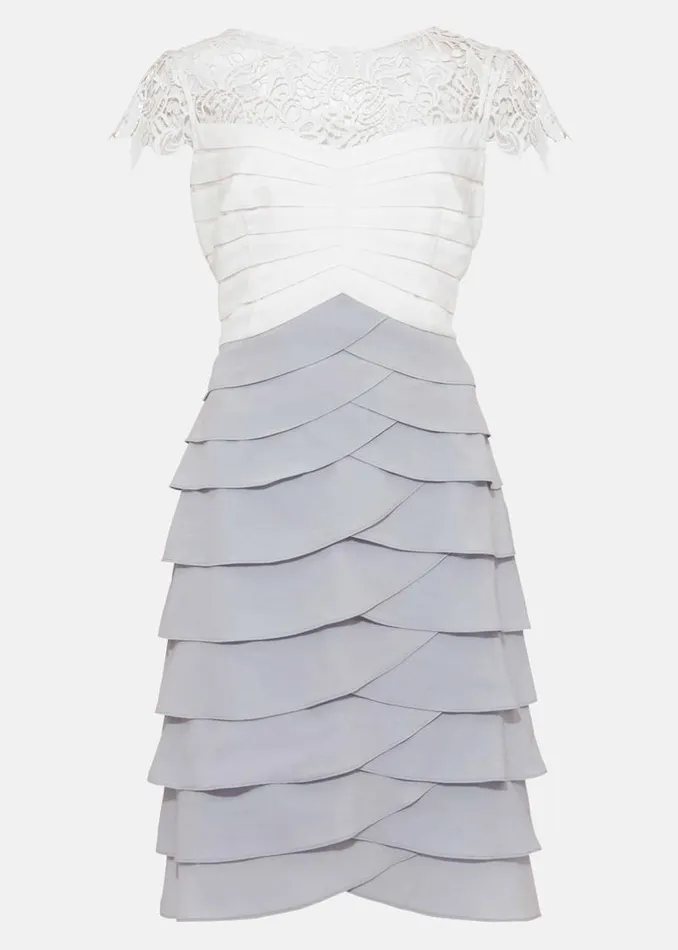 Faith Contrast Fitted Dress Ivorymineral Women Phase Eight Dresses
