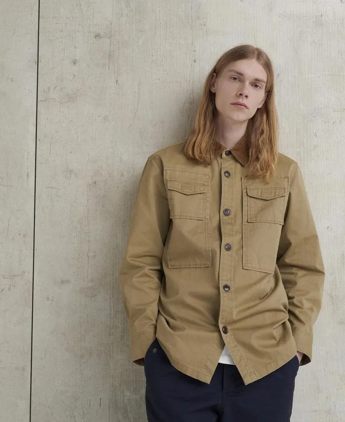 Faulkner Overshirt Classic Navy Men Barbour Overshirts