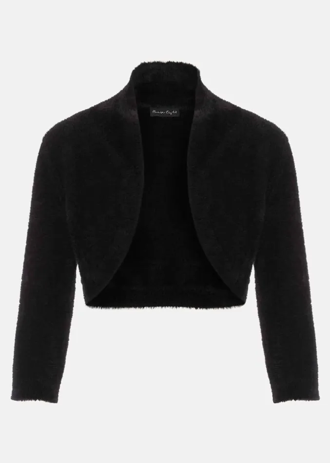 Fay Fluffy Bolero Black Women Phase Eight Knitwear