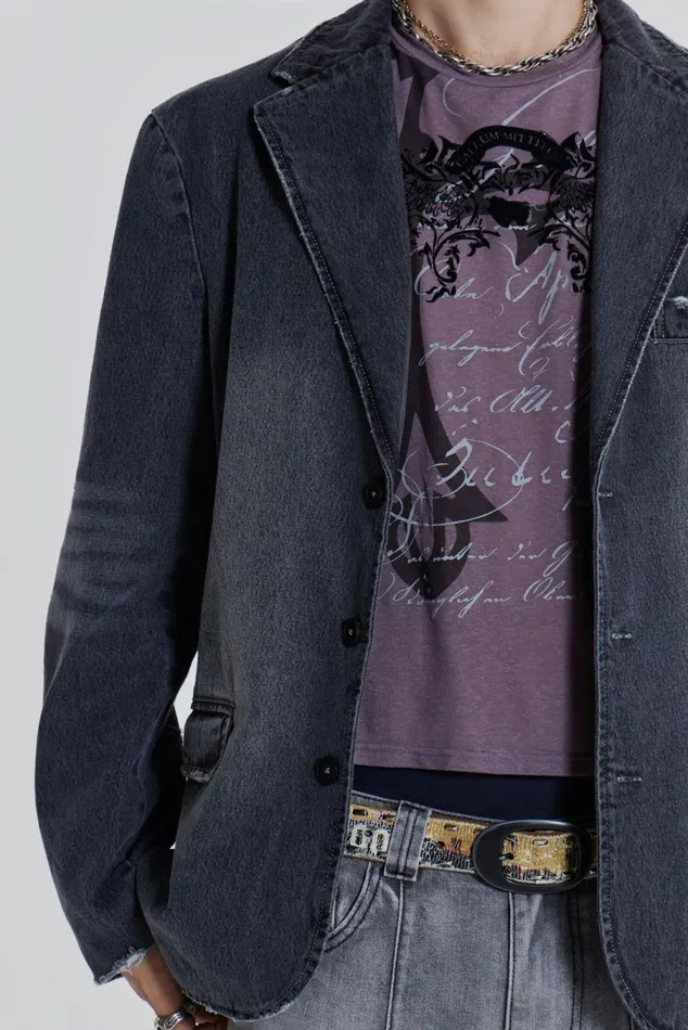 Flint Blazer Grey Men Jaded London
