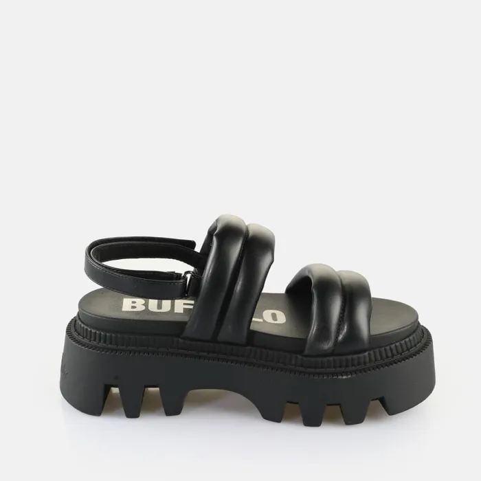 Flora Ts Quilt Black Buffalo Sandals and Slides Flora Ts Quilt Black Buffalo Sandals and Slides