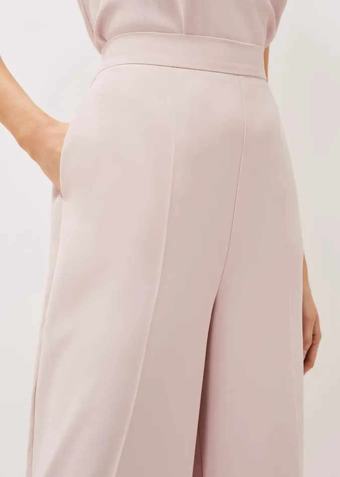 Florentine Wide Leg CoOrd Trouser Antique Rose Women Phase Eight Trousers