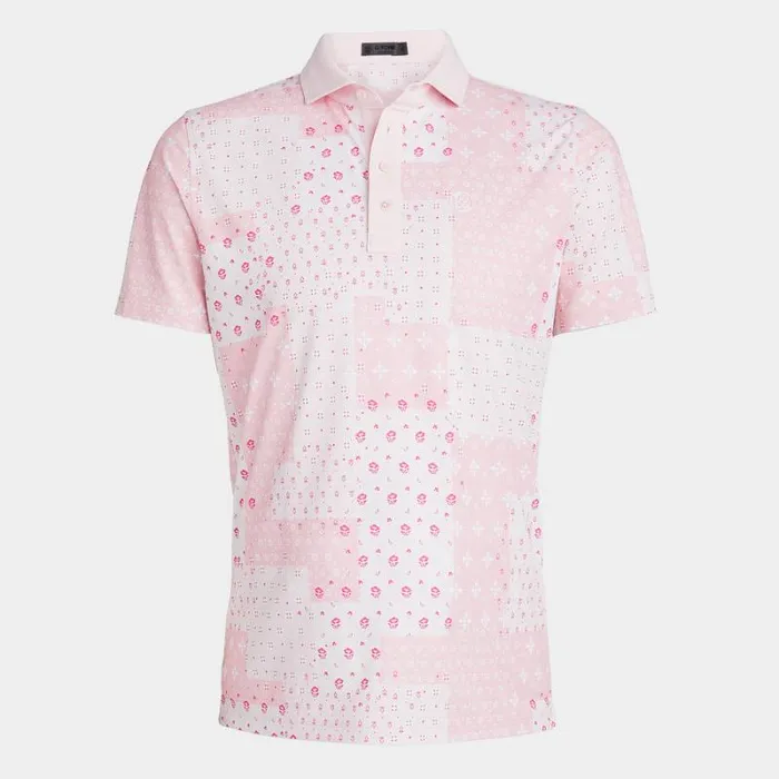 GFORE BORO PATCH TECH PIQU MODERN SPREAD COLLAR POLO Trifle Men Polos and Shirts