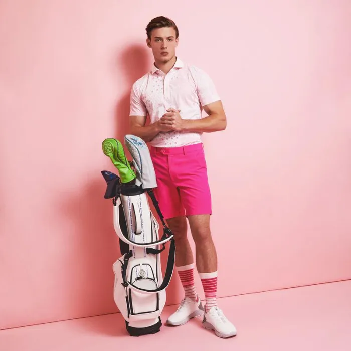GFORE BORO PATCH TECH PIQU MODERN SPREAD COLLAR POLO Trifle Men Polos and Shirts
