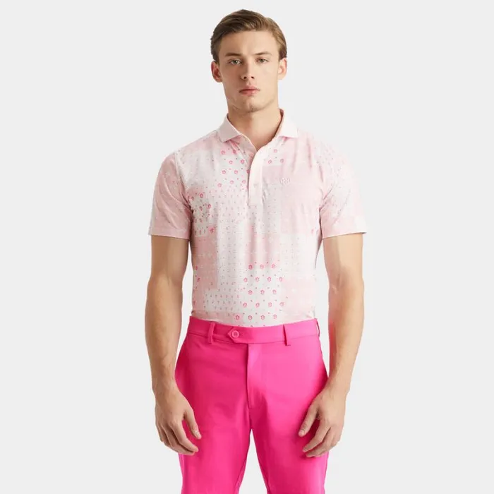 GFORE BORO PATCH TECH PIQU MODERN SPREAD COLLAR POLO Trifle Men Polos and Shirts
