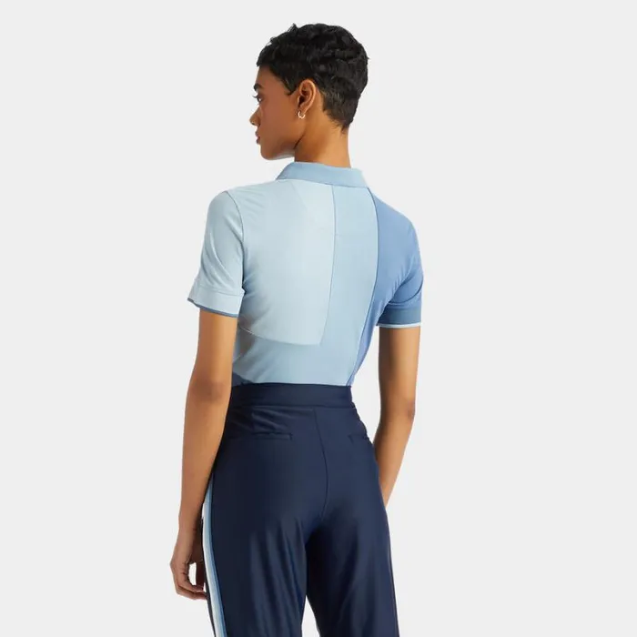 GFORE COLOUR BLOCK TECH PIQU POLO Fjord Women Polos