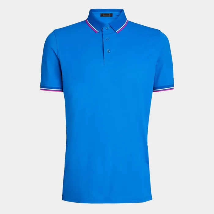 GFORE CONTRAST DUAL LINES BANDED SLEEVE TECH PIQU POLO Racer Men Polos and Shirts
