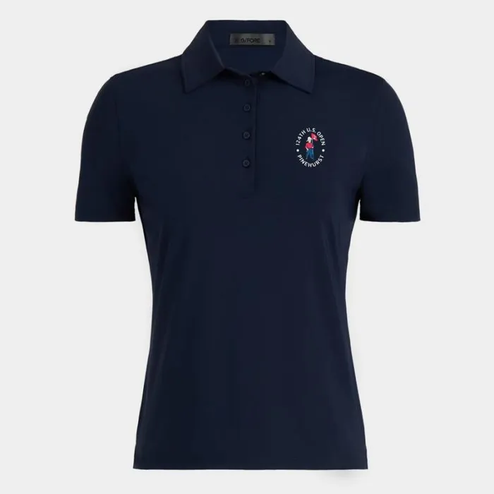 GFORE Limited Edition 2024 US Open SILKY TECH NYLON POLO Twilight Women Polos