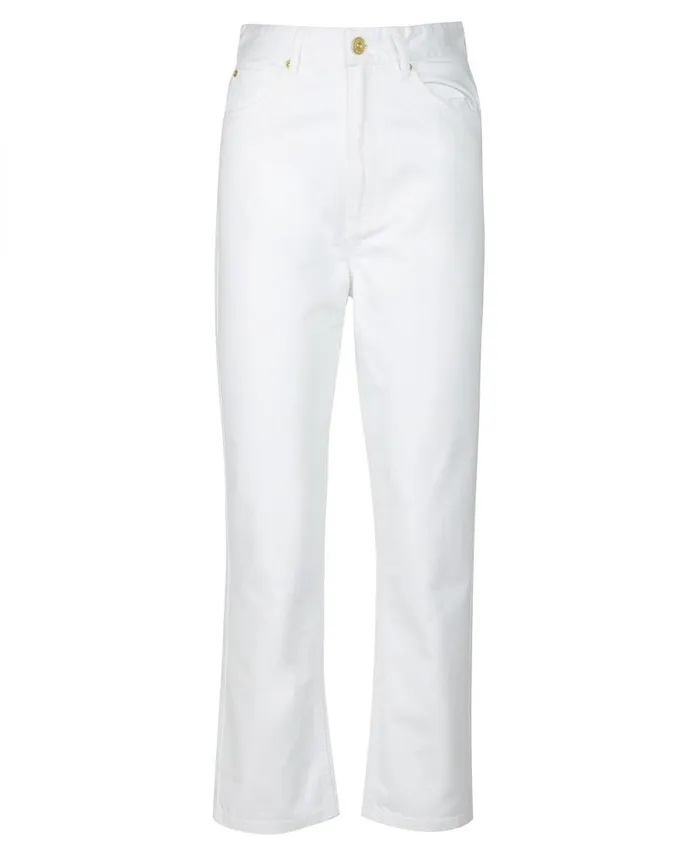 Garcia High Rise Jean Black Women Barbour Trousers and Shorts