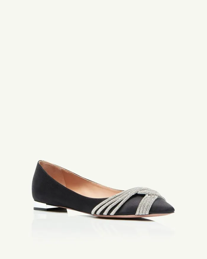 Gatsby Ballet Black Women Aquazzura Flats
