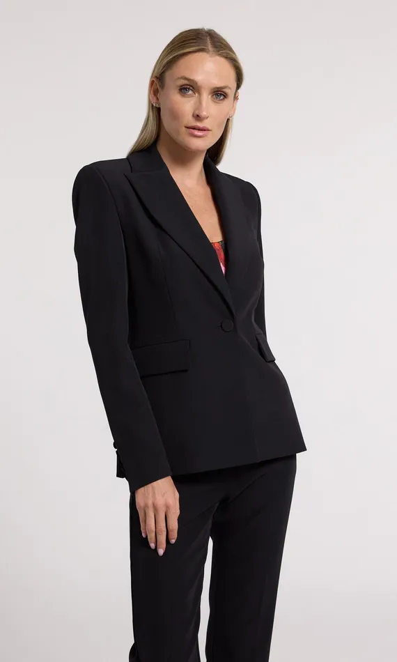 Generation Love Clothing Blazers and Jackets Aimee Crepe Blazer Black 8211 Women