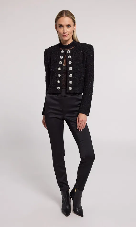 Generation Love Clothing Blazers and Jackets Kaiden Tweed Jacket Black 8211 Women