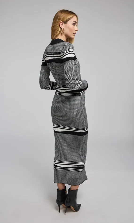 Generation Love Clothing Dresses Brixton Rib Dress Whiteblack 8211 Women