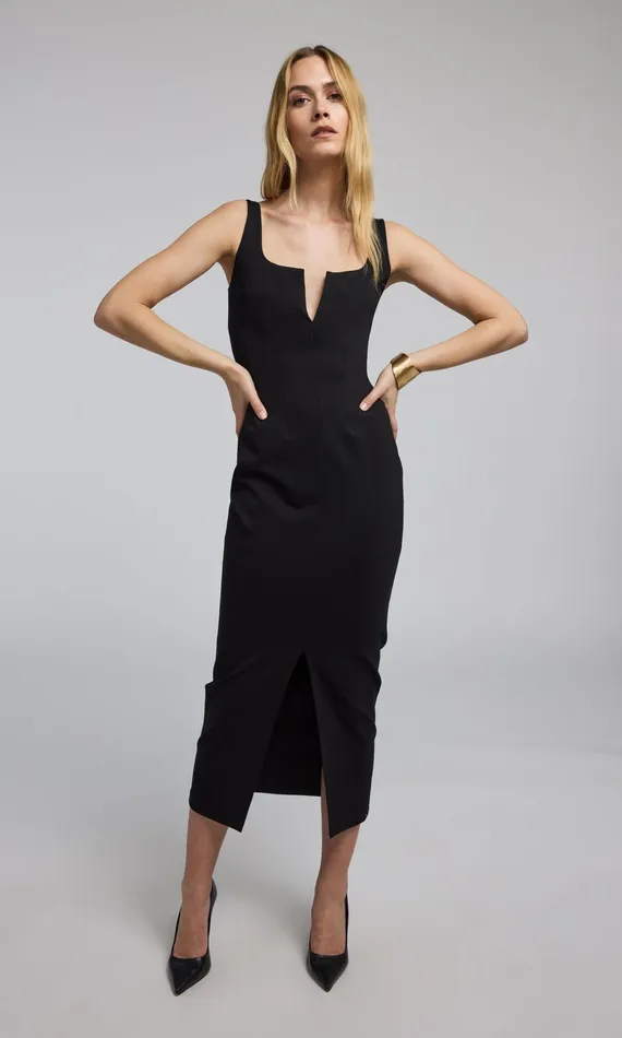 Generation Love Clothing Dresses Yolanda Ponte Midi Dress Black 8211 Women