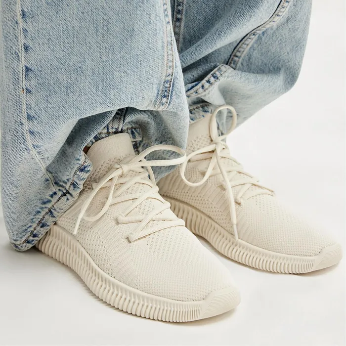 Gilga White Textile Knit Women ALDO Sneakers