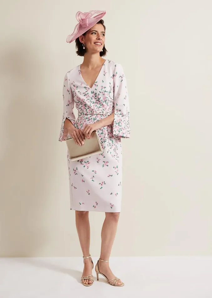 Giovanna Floral Belted Split Sleeve Dress Multicoloured Women Phase Eight Dresses Giovanna Floral Belted Split Sleeve Dress Multicoloured Women Phase Eight Dresses