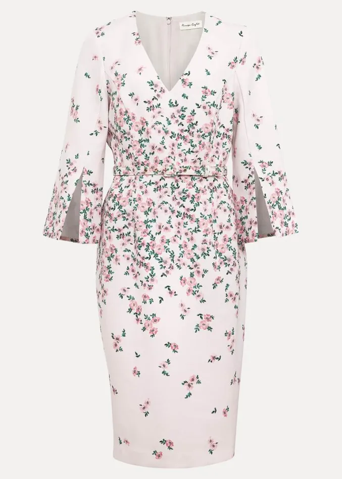 Giovanna Floral Belted Split Sleeve Dress Multicoloured Women Phase Eight Dresses Giovanna Floral Belted Split Sleeve Dress Multicoloured Women Phase Eight Dresses