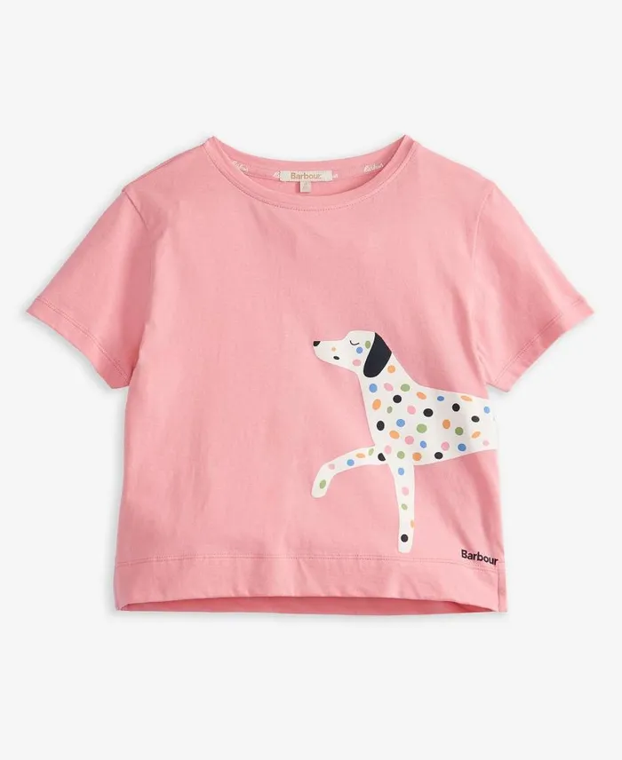 Girls039 Annabelle TShirt Hibiscus Kids Barbour Clothing