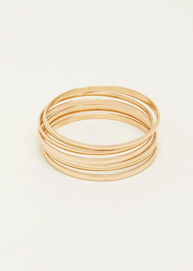 Gold Bangles Gold Women Phase Eight Jewellery