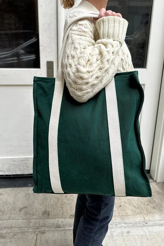 Green Tote Bag Green Women Brandy Melville Bags and Backpacks