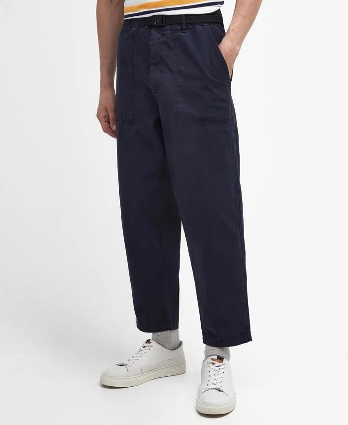 Grindle StraightLeg Trousers Classic Navy Men Barbour Trousers and Shorts