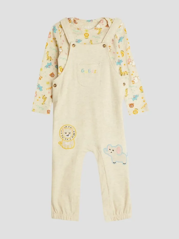 GUESS Baby Boy 0 24M Colorful Animal Bodysuit And Romper Set 012M Colors 8211 Kids