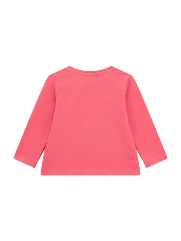 GUESS Baby Girl 0 24M Hearts LongSleeve Tee 024M Pink 8211 Kids