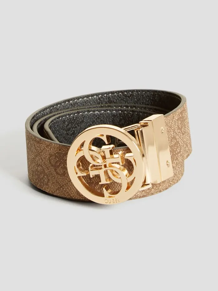 GUESS Belts Lana FauxLeather Signature Belt Brown 8211 Women