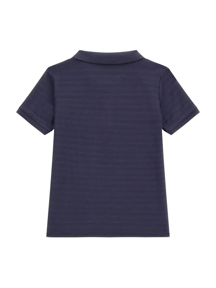 GUESS Big Boy 7 14 Eco Jacquard Ceremony Polo 716 Blue 8211 Kids