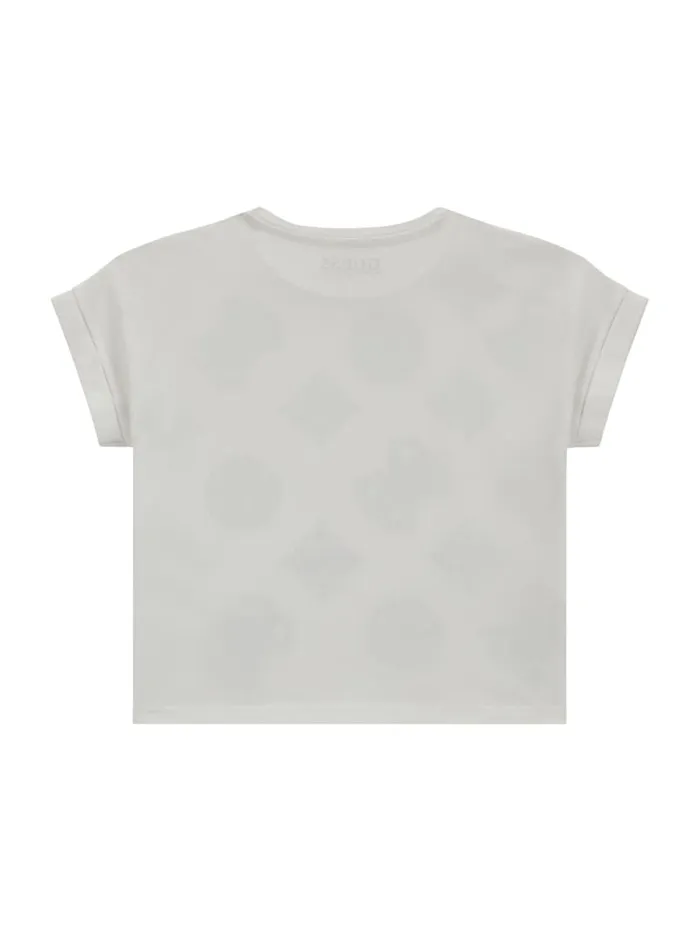 GUESS Big Girl 7 14 Eco Rhinestone Tee 714 White 8211 Kids