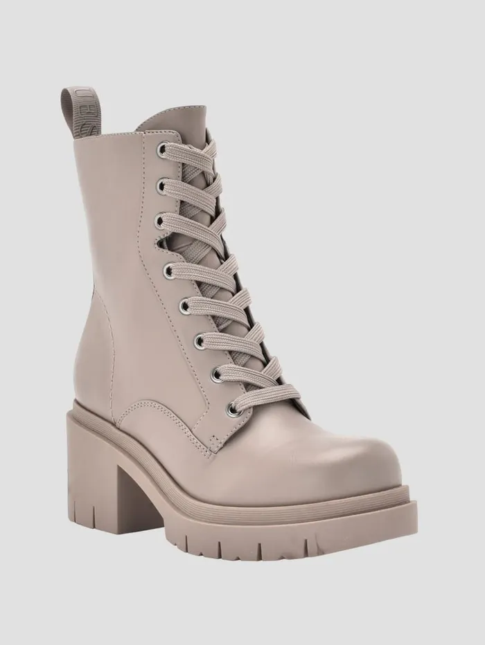GUESS Boots and Booties Juel LaceUp Booties Grey 8211 Unisex