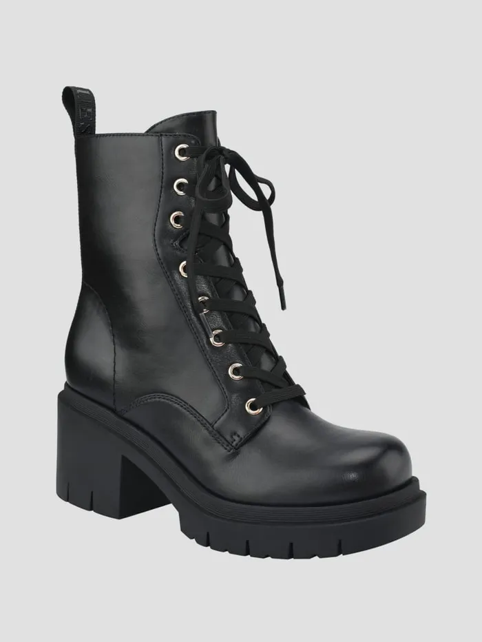 GUESS Boots and Booties Juel LaceUp Booties Grey 8211 Unisex
