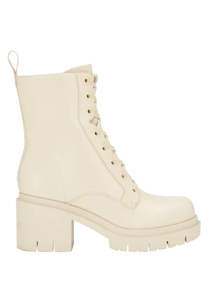 GUESS Boots and Booties Juel LaceUp Booties Grey 8211 Unisex