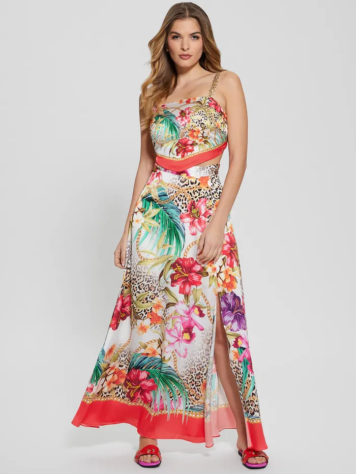 GUESS Bottoms Dora Printed Maxi Skirt Colors 8211 Women