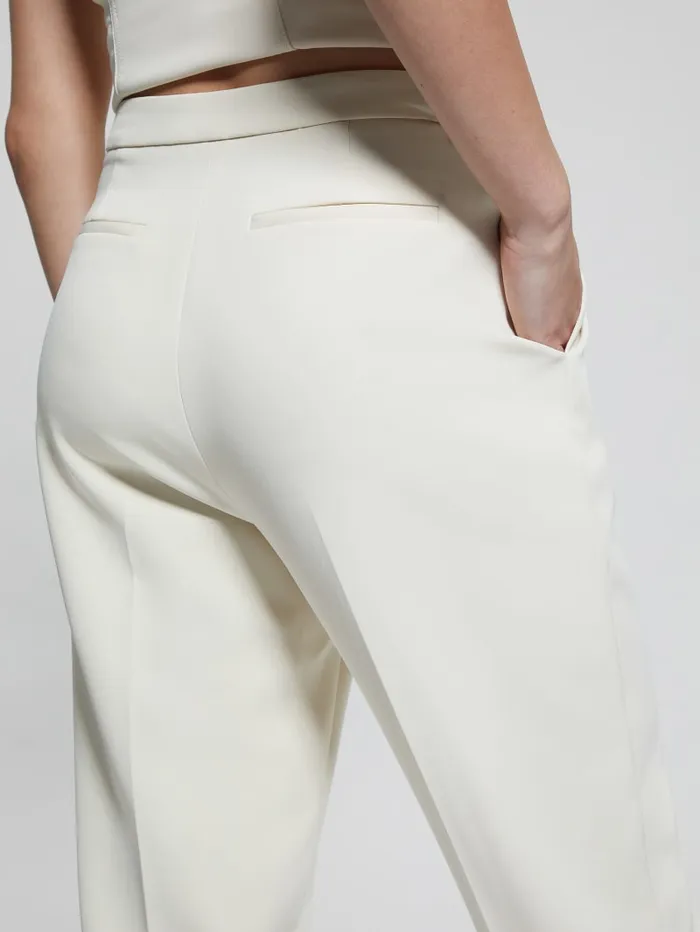 GUESS Bottoms Eco Roberta Structured Joggers White 8211 Women
