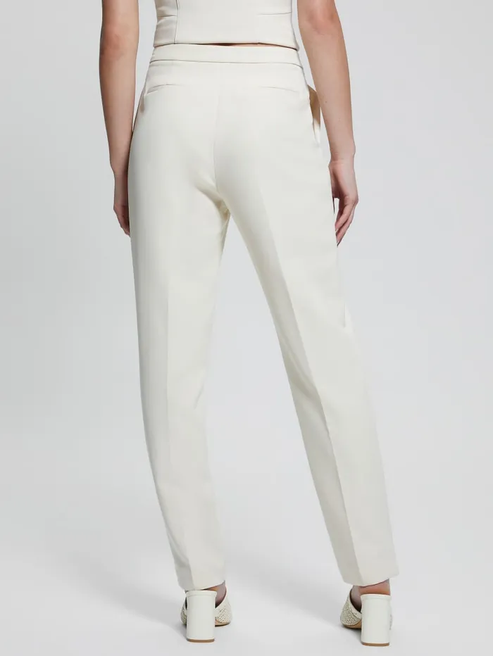 GUESS Bottoms Eco Roberta Structured Joggers White 8211 Women
