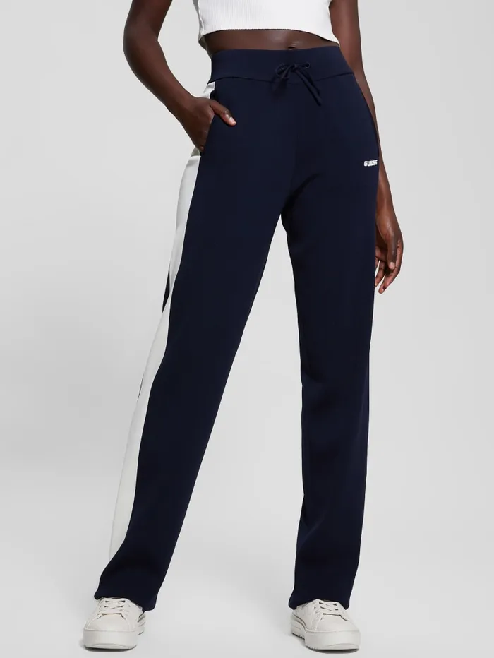GUESS Bottoms Michela Stripe Sweater Pants Blue 8211 Women