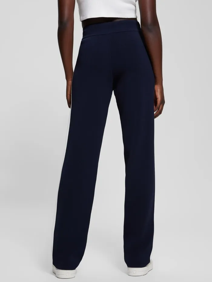 GUESS Bottoms Michela Stripe Sweater Pants Blue 8211 Women