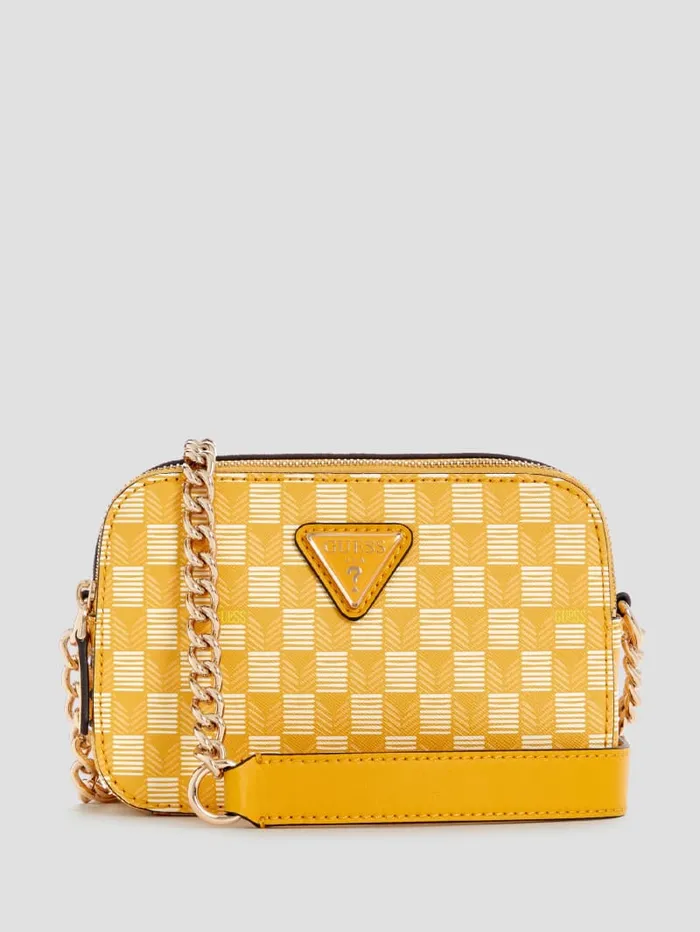 GUESS Crossbodies Vikky II Crossbody Camera Bag Yellow 8211 Unisex